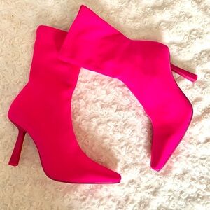 Steve Madden Neon Pink Women's Booties
